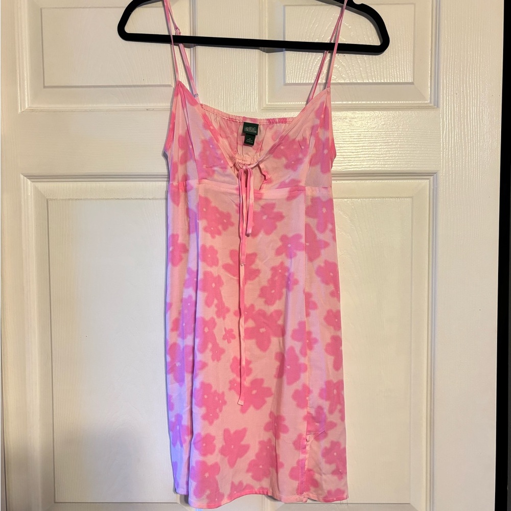 Pink floral sundress